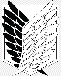 Maybe you would like to learn more about one of these? White And Black Wings A O T Wings Of Freedom Attack On Titan Eren Yeager Logo Anime Wings Angle Leaf Png Pngegg