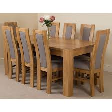This set brand new costs $3500. Kuba Large Oak Dining Table With 8 Stanford Oak Chairs Oak Furniture King