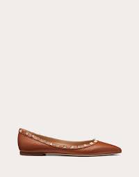 Shop our collection of valentino slides & mules online and get free shipping! Rockstud Grainy Calfskin Ballet Flat For Woman Valentino Online Boutique