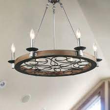 Floral Wagon Wheel Pendant 6 Lights In 2021 Farm House Living Room Dining Room Chandelier Living Room Light Fixtures