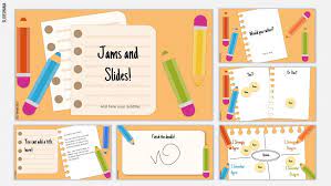 Now that we can finally use custom backgrounds in jamboard, it's time to take those jams to the next level! Jams And Slides Free Backgrounds For Jamboard Or Activities Using Slides Free Google Templates Google Classroom Resources Presentation Template Free