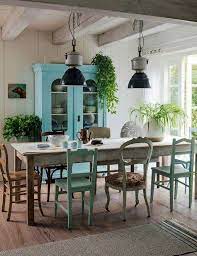 Using Different Styles To Make The Whole Look Casual Dining Rooms Farmhouse Dining Room Dining Room Lighting