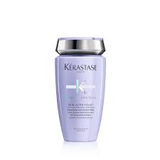 Blondes need a blonde hair routine complete with blonde shampoo, purple shampoo, and softer hairstyles to keep their locks in shape. Bain Ultra Violet Blond Absolu Faux Blonde Care Kerastase Hair Products Hair Care Hair Diagnosis Salon Hair Styling Kerastase