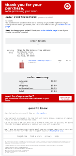 Replacement value is the value of the gift card at the time it is reported lost or stolen. Target S Purchase Email Unboxing Experience Mailcharts