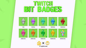 Twitch Bits To Usd Twitch Bit Badges Sims Gem In 2020 Twitch Bits Twitch Badge