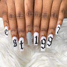 90s Nails Chantelbossynails On Instagram 90s Babies Viral Viralnails Thatshapetho Bombnails Nail Nails Nailsof Nail 90s Nails Long Acrylic Nails Nails