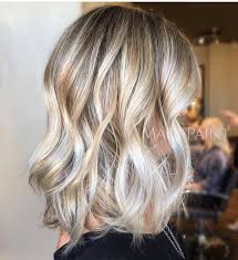 Gorgeous Mixed Blonde Ash Silver Toned Highlights Mixed With Natural Mid Tones All A Blonde Hair With Silver Highlights Cool Short Hairstyles Long Bob Haircuts