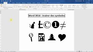 Maybe you would like to learn more about one of these? Inserer Un Symbole Ou Un Pictogramme Tutoriel Word En Francais Youtube