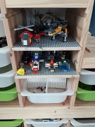 Ikea Lego Hack Endlich Konnen Ganze Spielszenen Weggeraumt Werden Und Fahrze Check Box4blox 2 0 Lego Storage Organzier Lego Room Lego Table Ikea Ikea Trofast