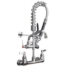 Check out our faucet sprayer selection for the very best in unique or custom, handmade pieces from our plumbing shops. Mstjry Commercial Faucet With Sprayer Commercial Sink Faucet With Sprayer Commercial Wall Mount Faucet Pre Rinse Faucet Restaurant Kitchen Faucets 8 Center 20 Height With 8 Inch Add On Swing Spout Buy Online