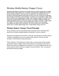 Cheap 220v ac mobile charger circuit diagram. Doc Wireless Mobile Battery Charger Circuit Wireless Power Transfer Circuit Diagram Muwanguzi Edrin Academia Edu