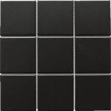 Tpmg 14 4x4 Square Black Porcelain Mosaic Tile Matt Porcelain Mosaic Tile Porcelain Mosaic Tile Floor