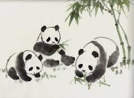 83bd0a1daedde2bb600c62fd10a92a0a Jpg 736 536 Panda Art Panda Painting Chinese Drawings
