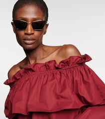 Occhiali da sole cat-eye SL 637 in Argento