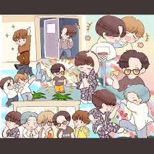 pin by mess it on bts bts wallpaper bts fanart bts drawings