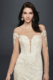 We Visited The Brand New David S Bridal Uk Store And Loved It Wedding Dress Long Sleeve Trendy Wedding Dresses Illusion Lace Wedding Dress