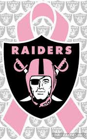 Apple iphone 6 wallpaper with oakland raiders logo | hd wallpapers. Raider N Pink Ribbon Oakland Raiders Logo Oakland Raiders Raiders Football