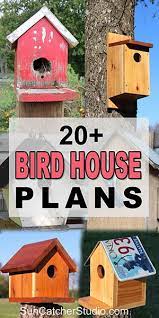 This birdhouse is another traditional style. Bird House Plans 25 Free Beginner Birdhouse Designs Patterns Monograms Stencils Diy Projects