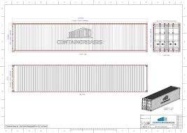 Darüber hinaus unterscheiden sich die verschiedenen arten von standardcontainern auch in ihren abmessungen und ihrem gewicht, so dass sich ein breites spektrum an standardcontainern ergibt. Container Zeichnung Download Datenblatt 2d 3d Cad Pdf Dwg Stp