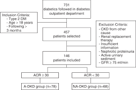 Flow Chart Of Study Dm Diabetes Mellitus Ckd Chronic