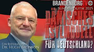 Referat von Dr. Hugh Bronson zum Dänischen Asylmodell Der Fachpolitische  Sprecher für Integration, Demographie und EU-Angelegenheiten der AfD im  Abgeordnetenhaus des Landes Berlin, Dr. Hugh Bronson, präsentierte einer  interessierten Bürgerschaft im ...