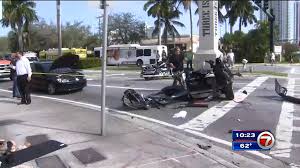 2 Transported After 4 Car Crash In Hallandale Beach Wsvn 7news Miami News Weather Sports Fort Lauderdale