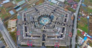 If you form your star by drawing a regular pentagon, and say you label it abcde in that order, then you connect a to c to e to b to d, then the pentagon inside will be regular. Chinese Mall Life Seen From Inside Cbs News