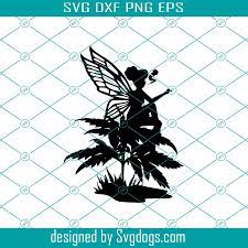 Download Fairy Smoking Weed Svg Cannabis Fairy Smoking Joint Svg Svgdogs