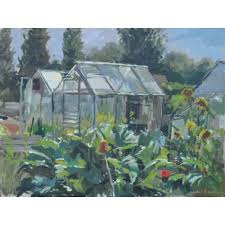 Inham Nook Allotments Haidee Jo Summers Garden Painting Garden Art Original Fine Art