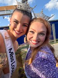 Twin Cities Krewe de Rivière ✨🎭⚜️ Mardi Gras is here, and I couldn't be  more excited! Riding in a Mardi Gras parade as Miss Louisiana for the first  time was an unforgettable