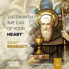 St Benedict Of Nursia Saint Quotes Martyr Quotes Rule Of St Benedict