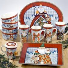 Discontinued Certified Intl Holiday Traditions Dinnerware By Jim Shore