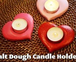 Diy On A Dime Salt Dough Candle Holders Salt Dough Crafts Salt Dough Dough Ideas