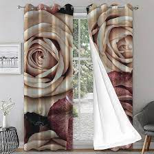 Amazon.com: BAKUGO Pink Champagne Roses Blackout Curtains, Vintage Romantic  Dreamy Curtains for Girls Room, Thermal Insulated Grommet Curtains for  Office Living Room Bedroom 2 Panel63 W x 45 