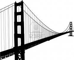 Silhouette Of Golden Gate Bridge Golden Gate Bridge Golden Gate Bridge Drawing San Francisco Golden Gate Bridge