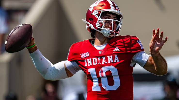 Josh Hoover shined in his Hoosiers debut, and he made it look gritty with a busted nose | KRQE News 13