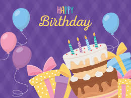 White birthday cake with lit candles. Happy Birthday Cake Candles Gift Boxes Balloons Celebration Purple Background 2682831 Vector Art At Vecteezy