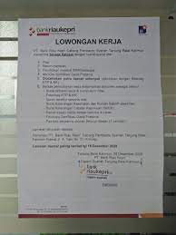 Maybe you would like to learn more about one of these? Lowongan Kerja Bank Di Tanjung Balai Karimun Bpr Karimun Sejahtera Posts Facebook Semua Mainan