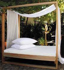 Outdoor day bed's can be very expensive! Summer Crafts Outdoor Cabana Outdoor Daybed Outdoor Rooms