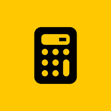 Futuristic neon electric frame yellow with flare light effect. Calculator Icon By Ikono Me Iphone Icon Logo Yellow Icon Design