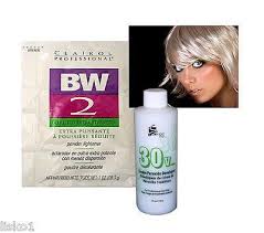 Clairol Bw2 Bleach Powder Hair Lightener W 4oz 30 Vol Peroxide Developer How To Lighten Hair Bleached Hair Clairol
