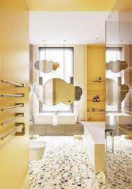 residence in moscow yellow bathrooms yellow bathroom walls simple bathroom