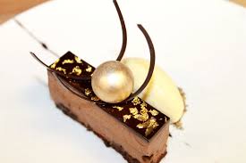 Chocolate Hazelnut Streusel Chocolate Cremeux Manjari Chocolate Mousse And Vanilla Ice Cream Chocolate Hazelnut Chocolate Mousse Food Art