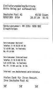 Für den versand von sachwerten und geld gibt es. Einschreiben Wikipedia