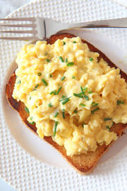 How To Make The Creamiest Scrambled Eggs Chop Happy Recipe Creamy Scrambled Eggs Recipes Scrambled Eggs Recipe