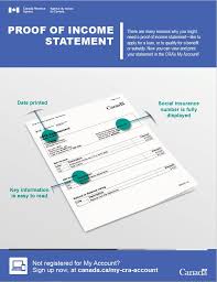 A letter of employment for visa application is written to show that the empl. Get A Proof Of Income Statement Canada Ca