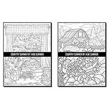 To color inside the lines, always draw from the inside or pen side of the shape. Buy Country Summer An Adult Coloring Book With 50 Detailed Images Of Charming Country Scenes Beautiful Rustic Landscapes And Lovable Farm Animals Paperback Large Print June 22 2021 Online In Vietnam B097xh51bb