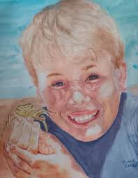 my latest portrait of a boy at the beach