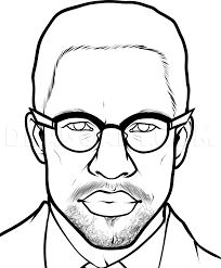 How to draw a 3d cube optical illusion. How To Draw Malcolm X Step By Step Drawing Guide By Dawn Dragoart Com