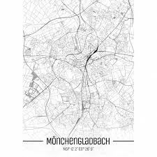 Mit den symbolen in der oberen linken ecke können sie die karte von mönchengladbach. Stadtplan Monchengladbach Just A Map I Digitaldruck